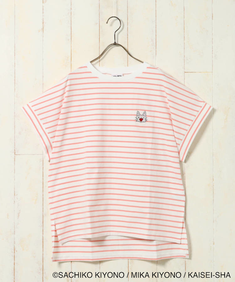 ノンタンボーダー刺繍Tシャツ