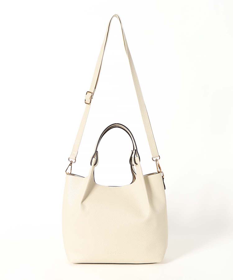 ≪SALE≫一枚合皮タックミニトート