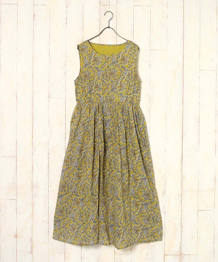 ≪SALE≫袖なし総柄ワンピース25NO2