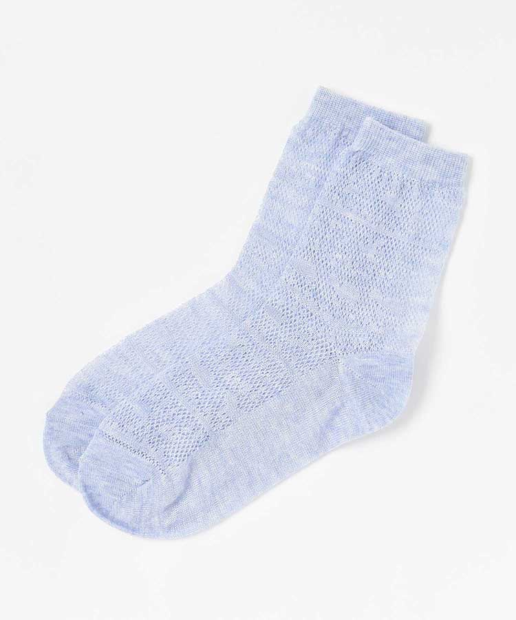 爽涼透かし編みメッシュソックス