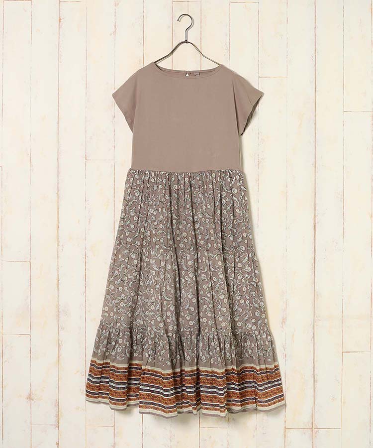 ≪SALE≫カットソードッキングワンピース