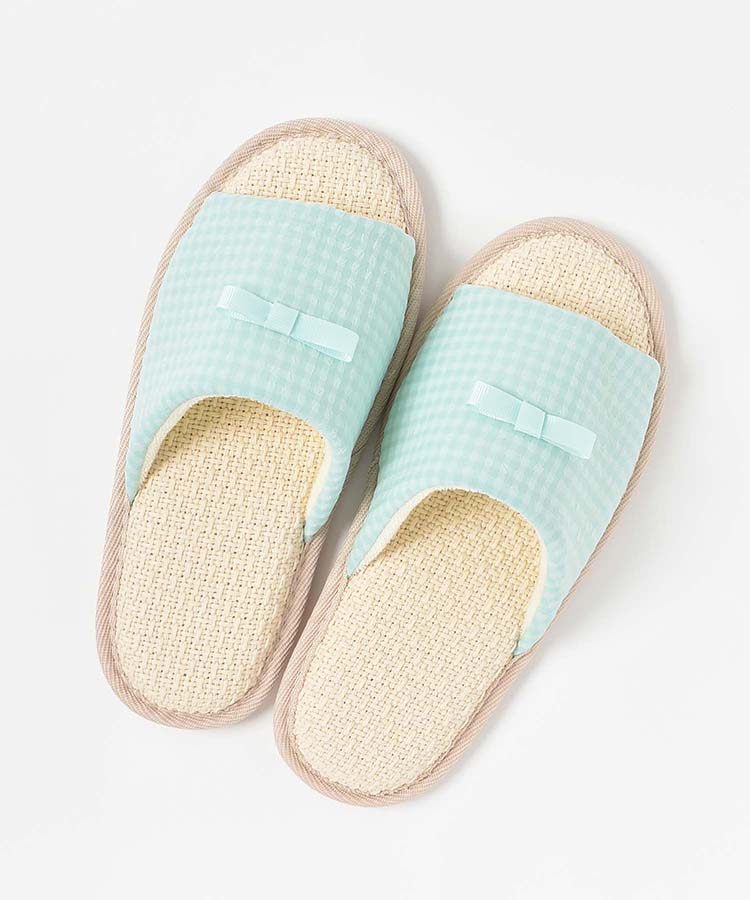 ≪SALE≫リップルチェックルームシューズ