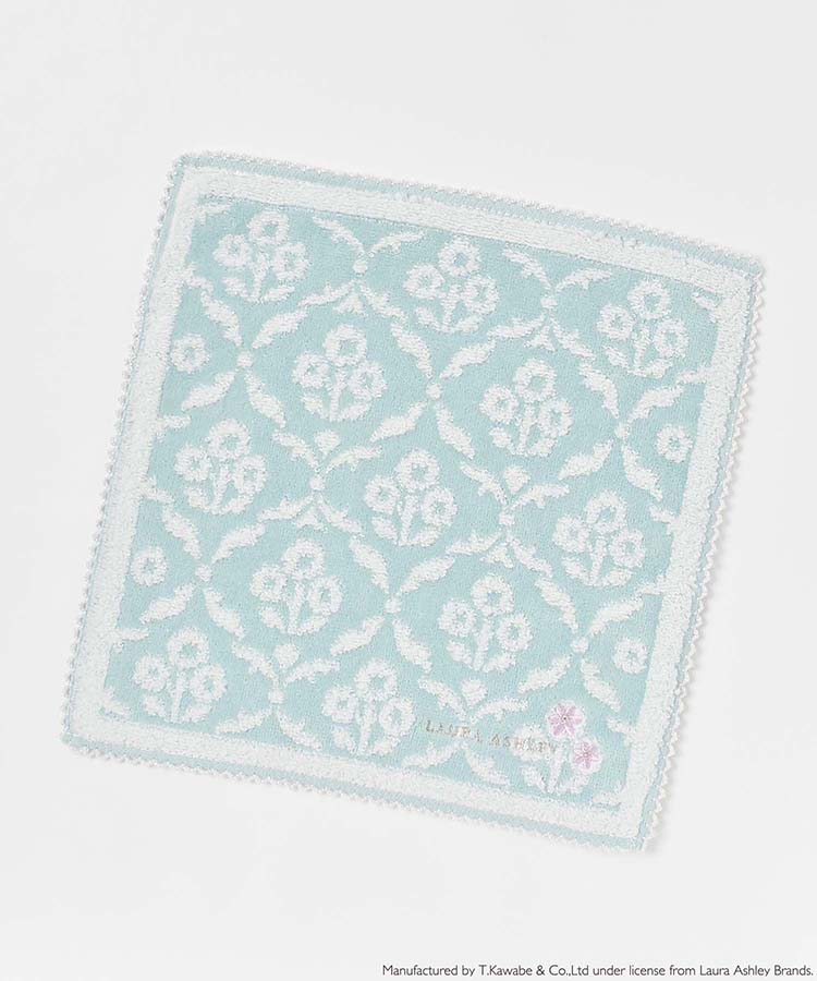 LAURA ASHELYフラワー刺繍ハンカチ