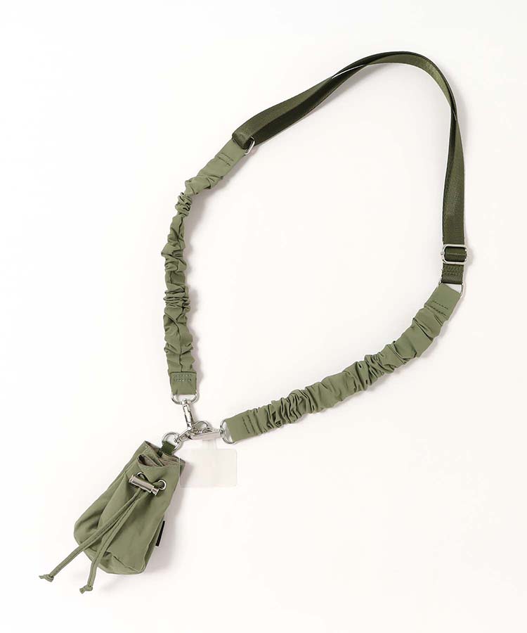 ≪OUTLET≫巾着ポーチ付くしゅくしゅストラップ