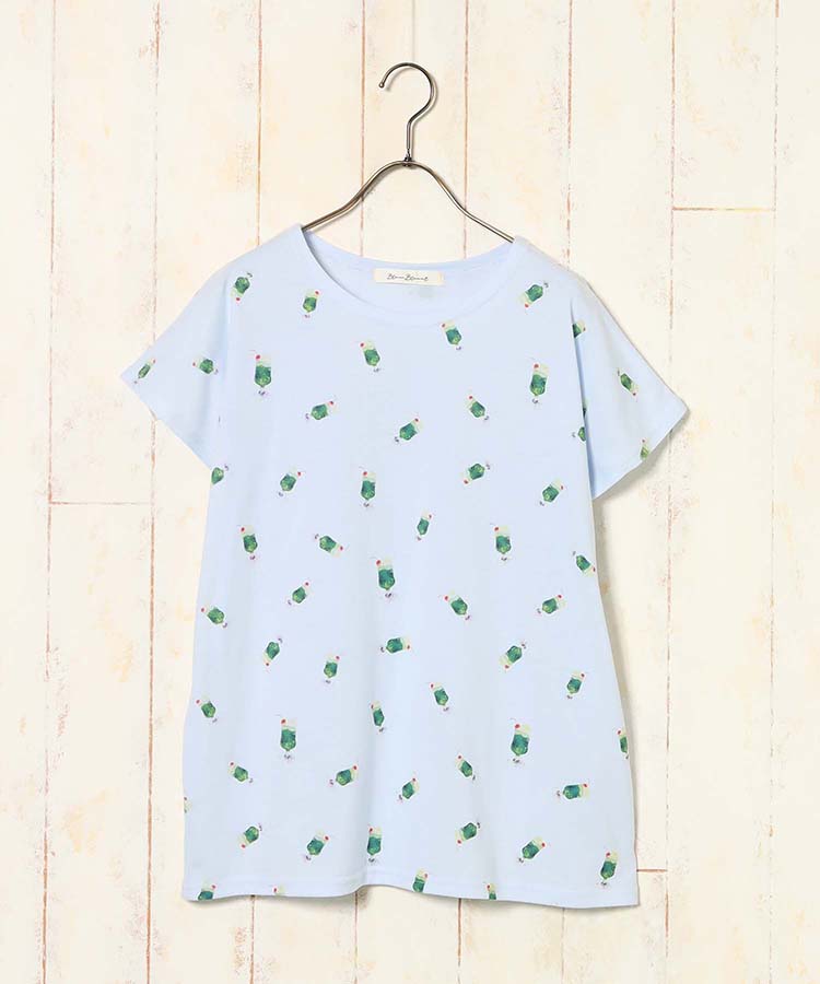 クリームソーダ総柄Tシャツ