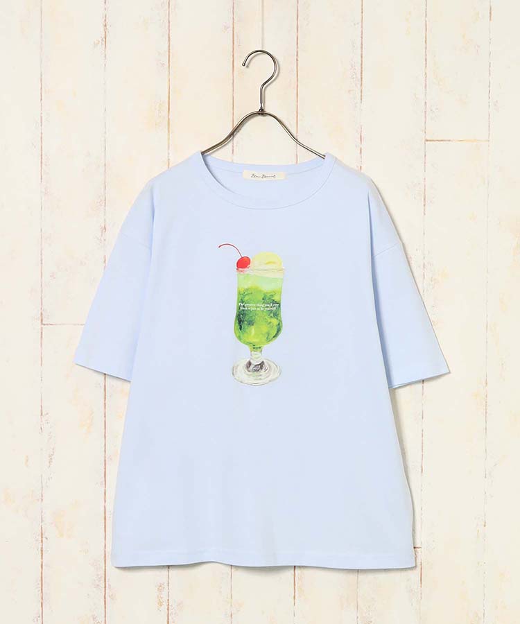 クリームソーダプリントTシャツ