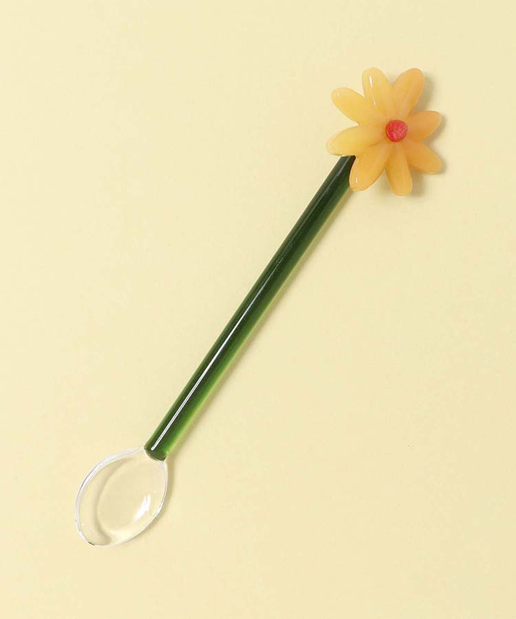 ≪SALE≫フラワーモチーフガラススプーン