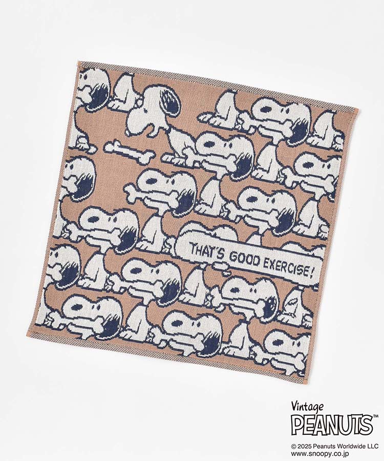 PEANUTS GOOD EXERCISE三重ガーゼハンカチ