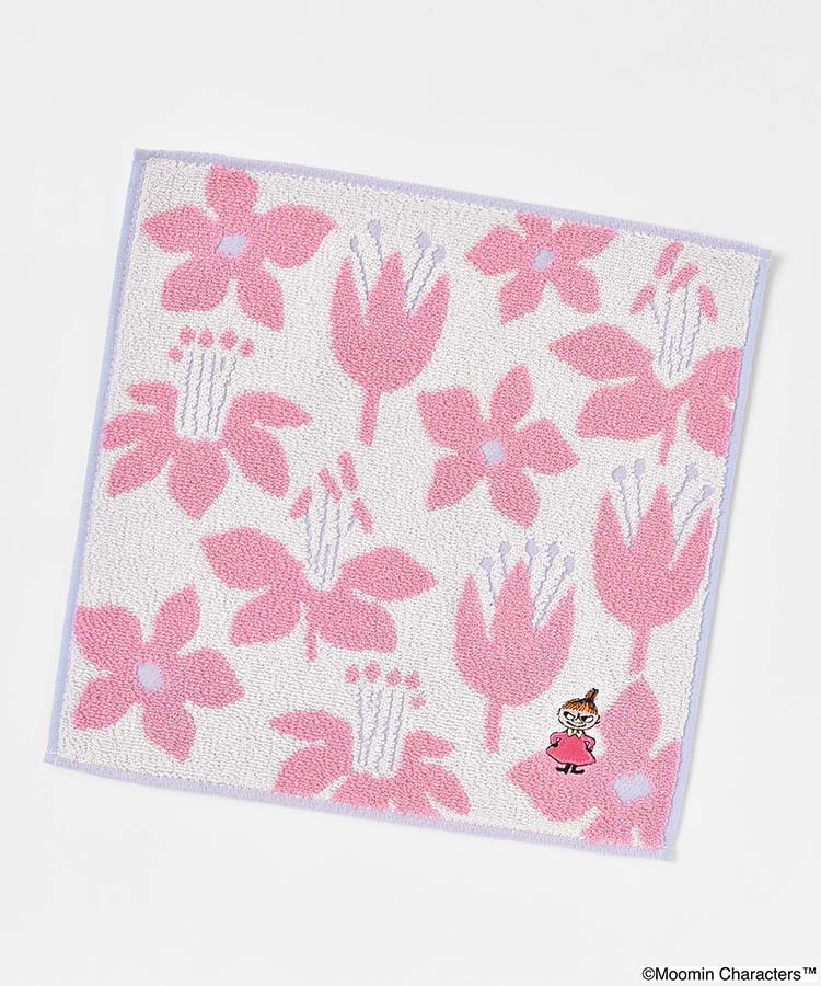 MOOMIN リトルミイとフラワータオルハンカチ
