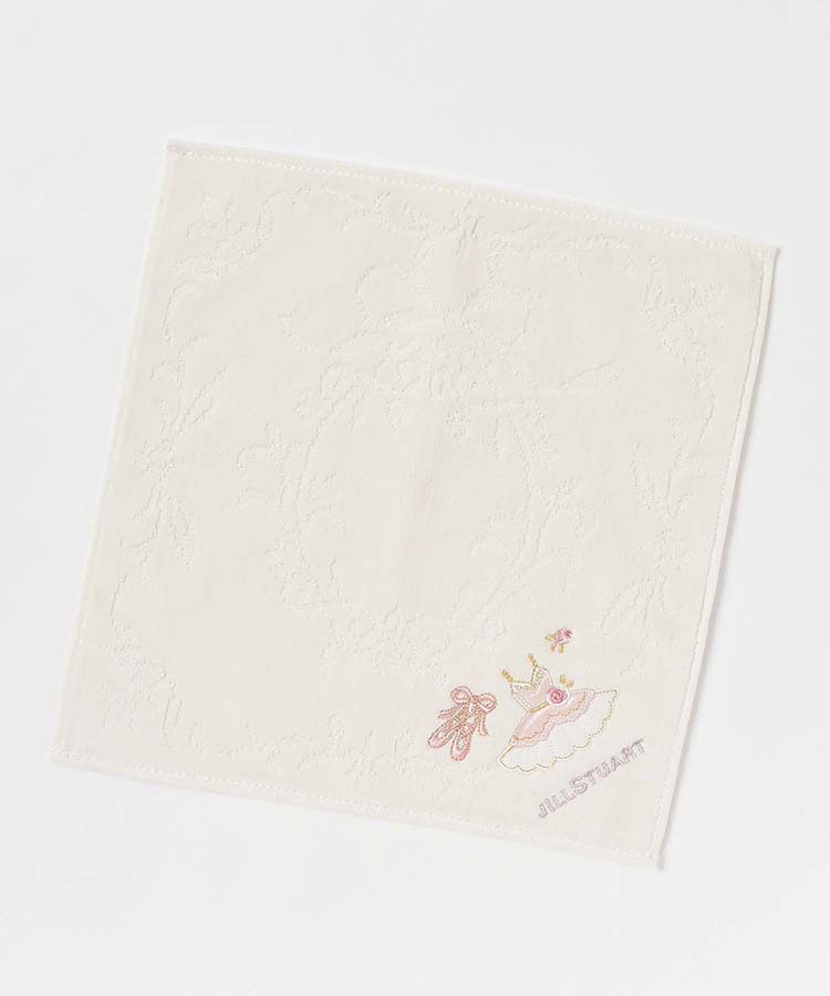 JILL STUARTバレエ刺繍タオルハンカチ