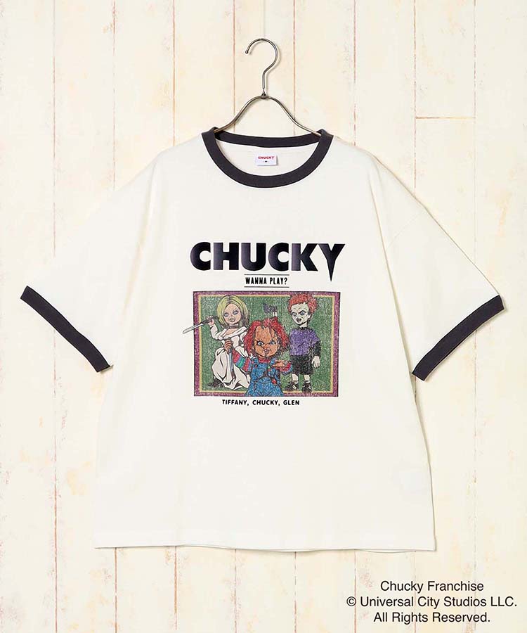 CHUCKYバンド風イラストTシャツ