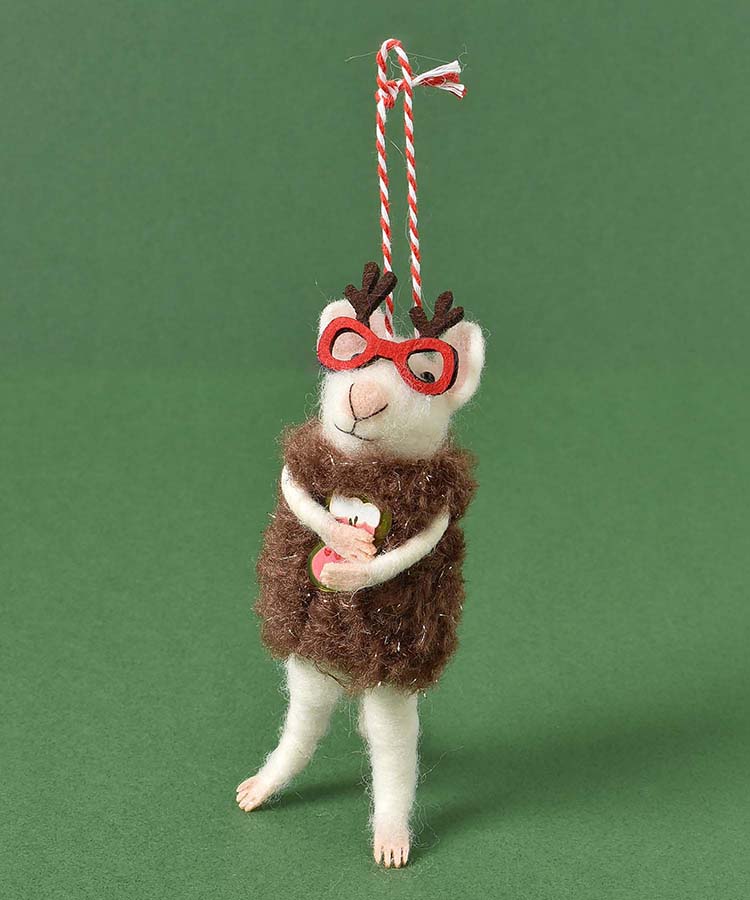 フェルトデコレーションマウスメガネ