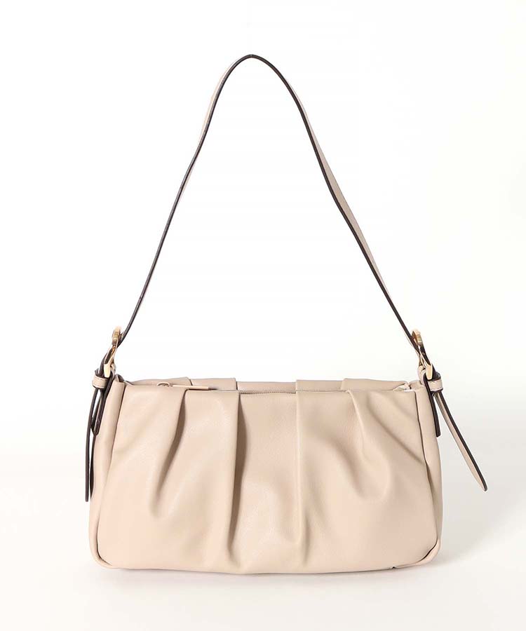 合皮タックショルダー