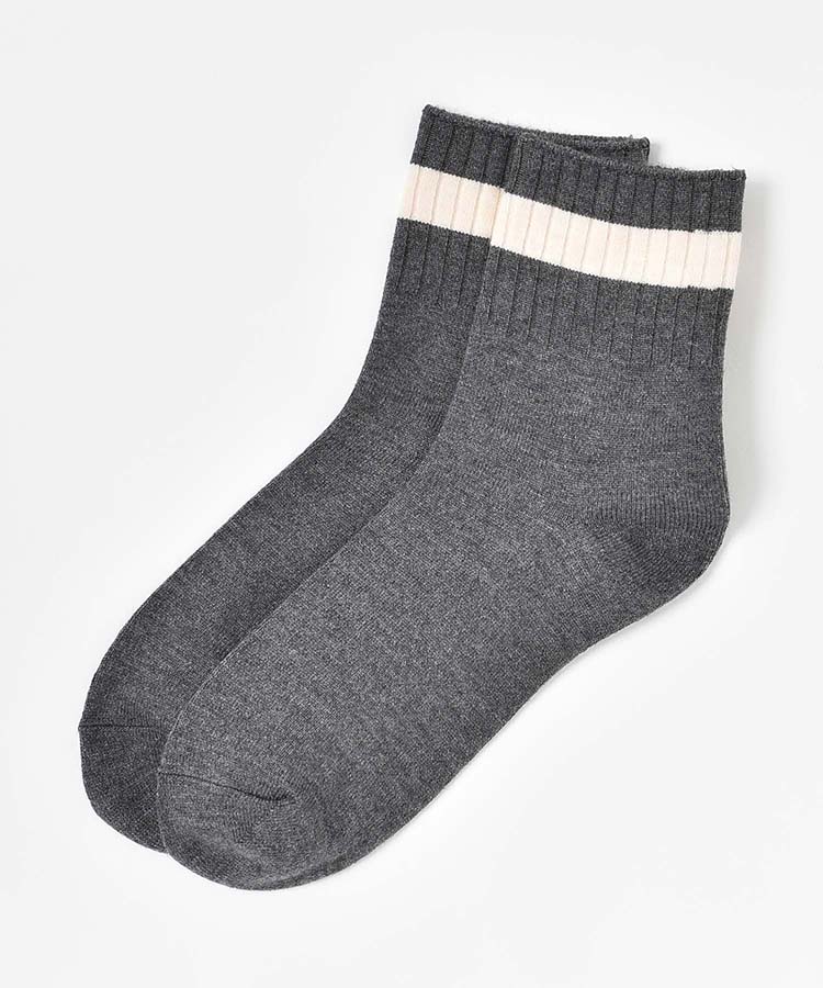 ゴム口アメリブラインクルーソックス