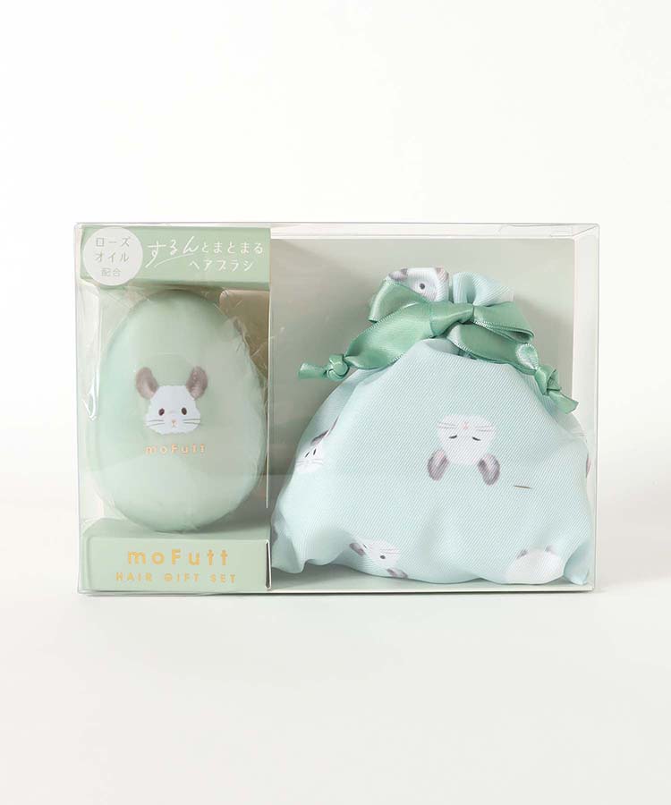 モフットヘアブラシ&巾着