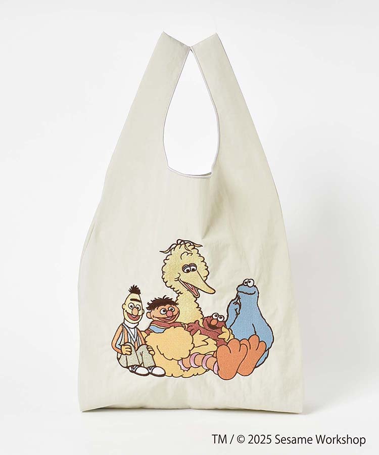 SESAME STREET EMBROIDERYショッピングバッグ