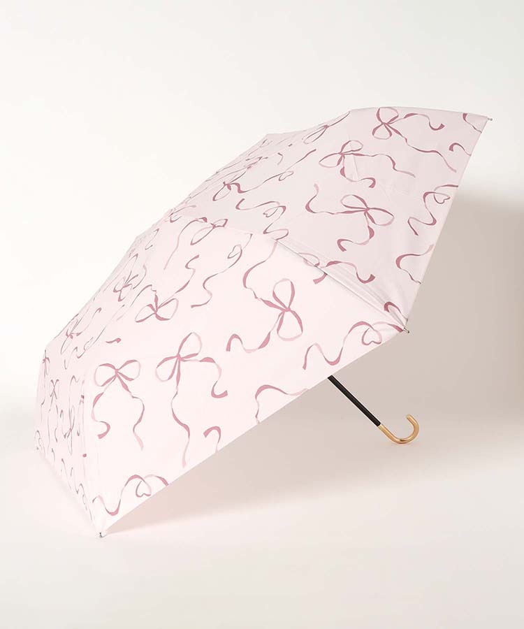 ハートリボン折りたたみ雨傘