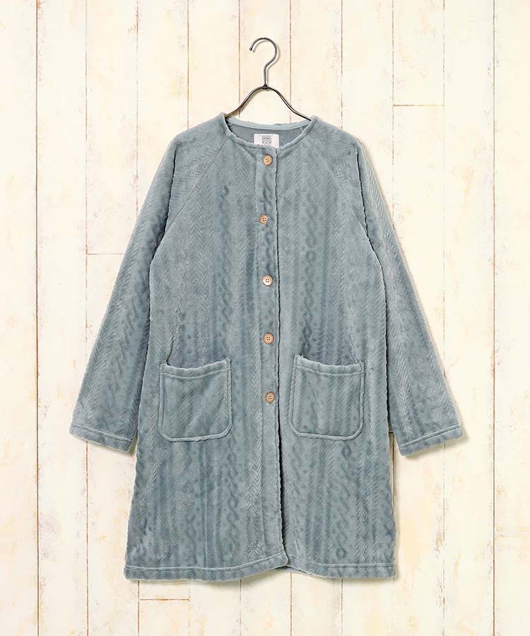 型押しマイクロノーカラーガウン26