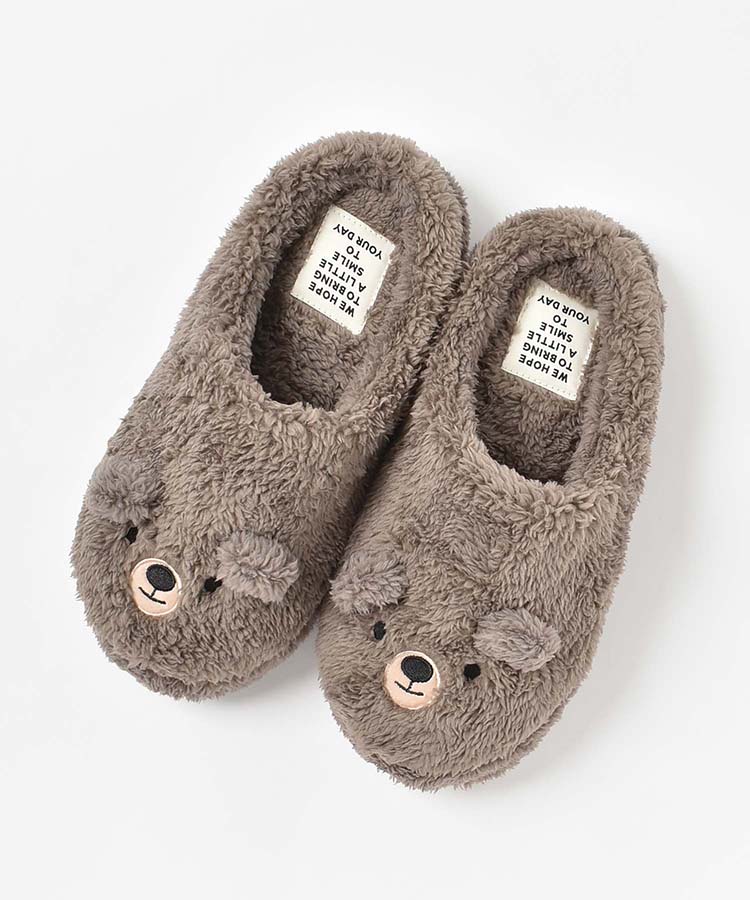 くまルームシューズ