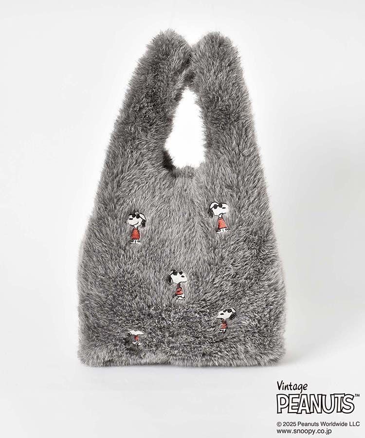 PEANUTSファーショッパートート