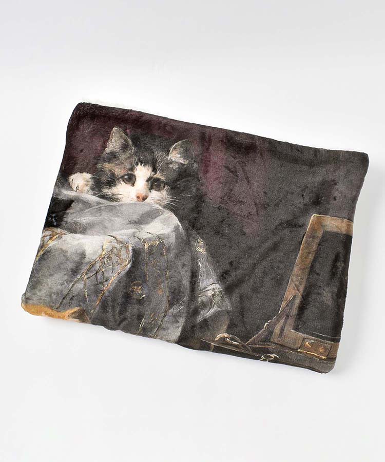 ヴィンテージキャットボアブランケット