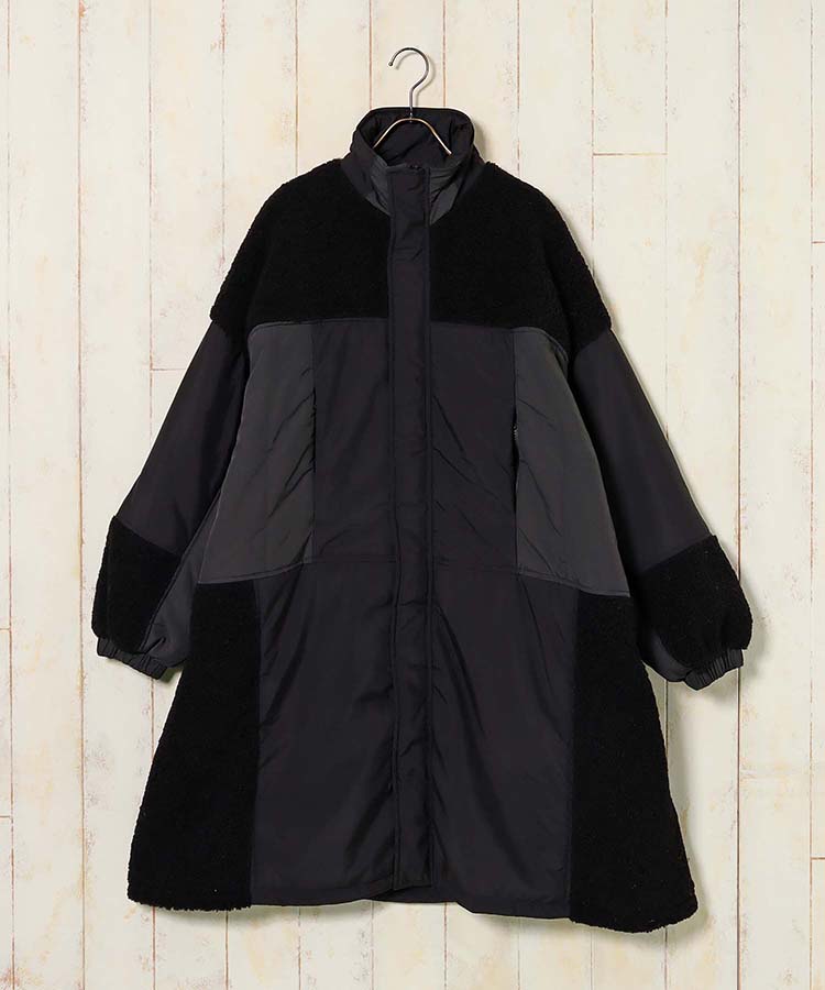 ボアナイロンオーバーコート