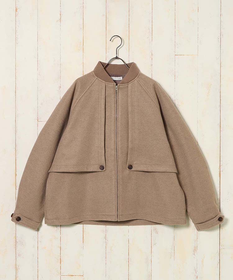 ウールライクブルゾン