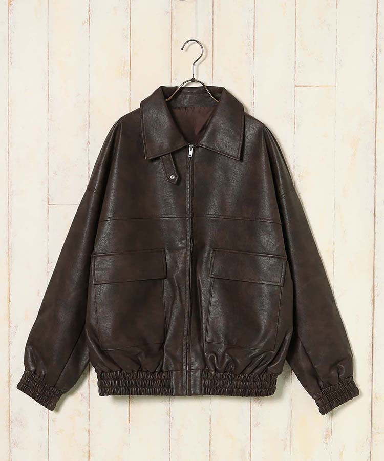 フェイクレザージャケット