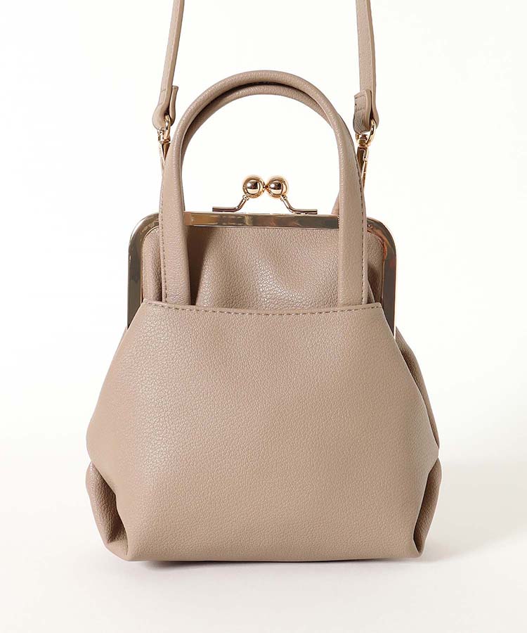 ハンドル付きがま口ミニショルダー