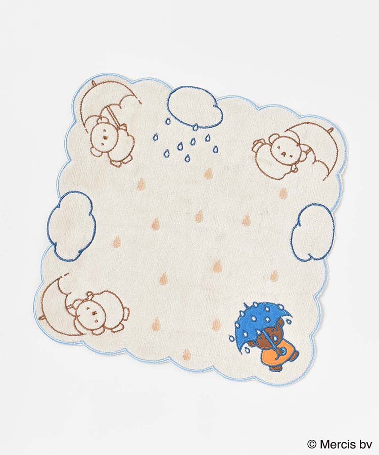 ミッフィー刺繍スカラップミニタオル