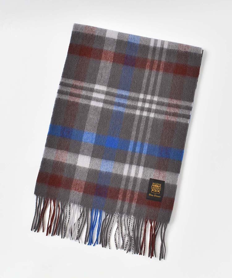 オリジナルネームウールチェックマフラー