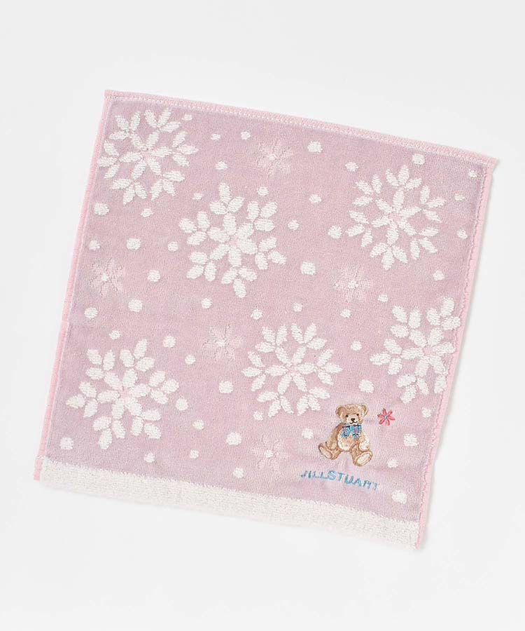 JILL STUARTチェックリボンテディタオルハンカチ