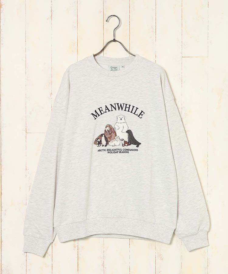 アニマル刺繍スウェット