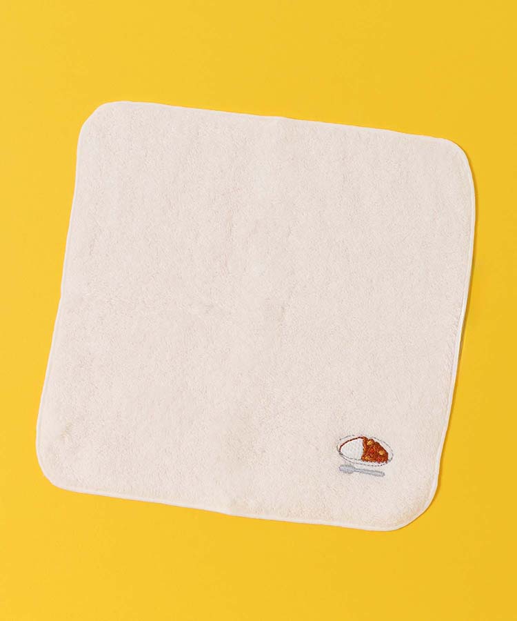 ふわふわたべものパイルハンカチ