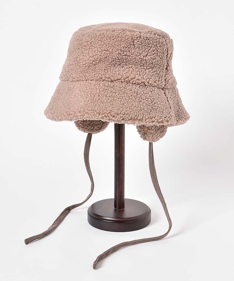 ボア耳付きハット