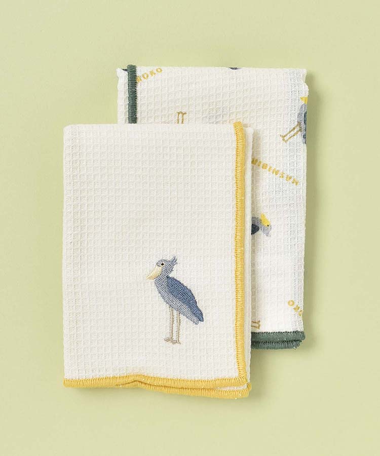 レアアニマル刺繍ディッシュクロス