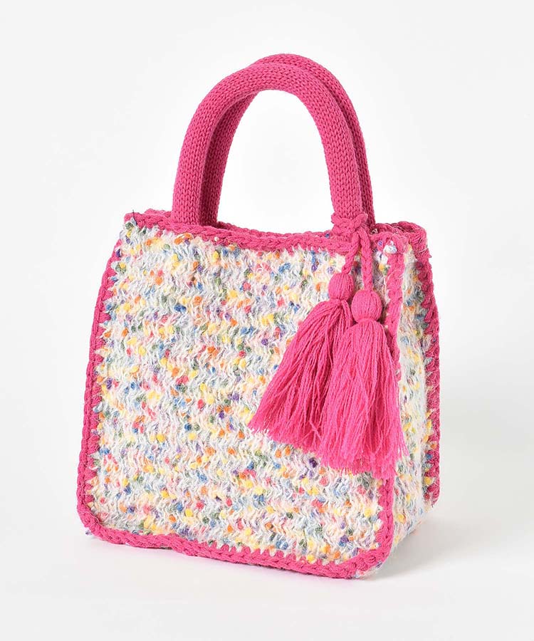 カラフルネップヤーンミニトート