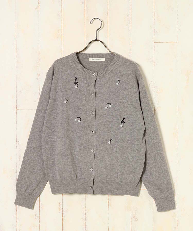 音符パールカーディガン