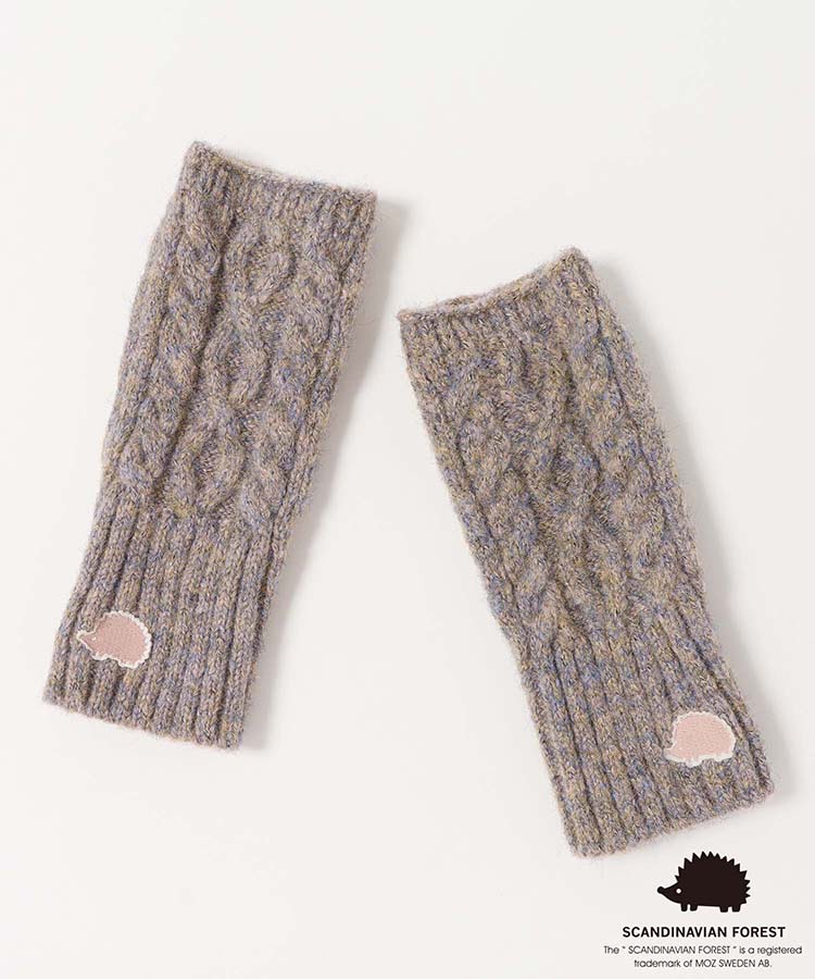 スカンジナビアンフォレスト  刺繍フィンガーレスグローブ