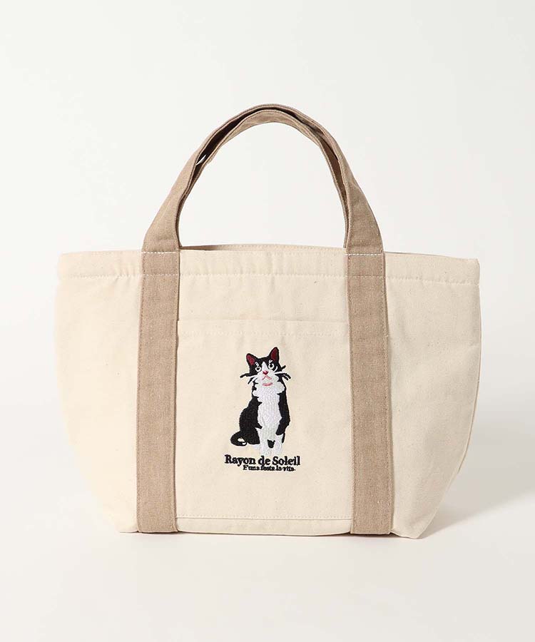 アニマル刺繍保冷トート