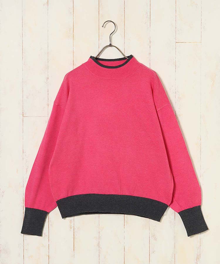 バイカラープルオーバー