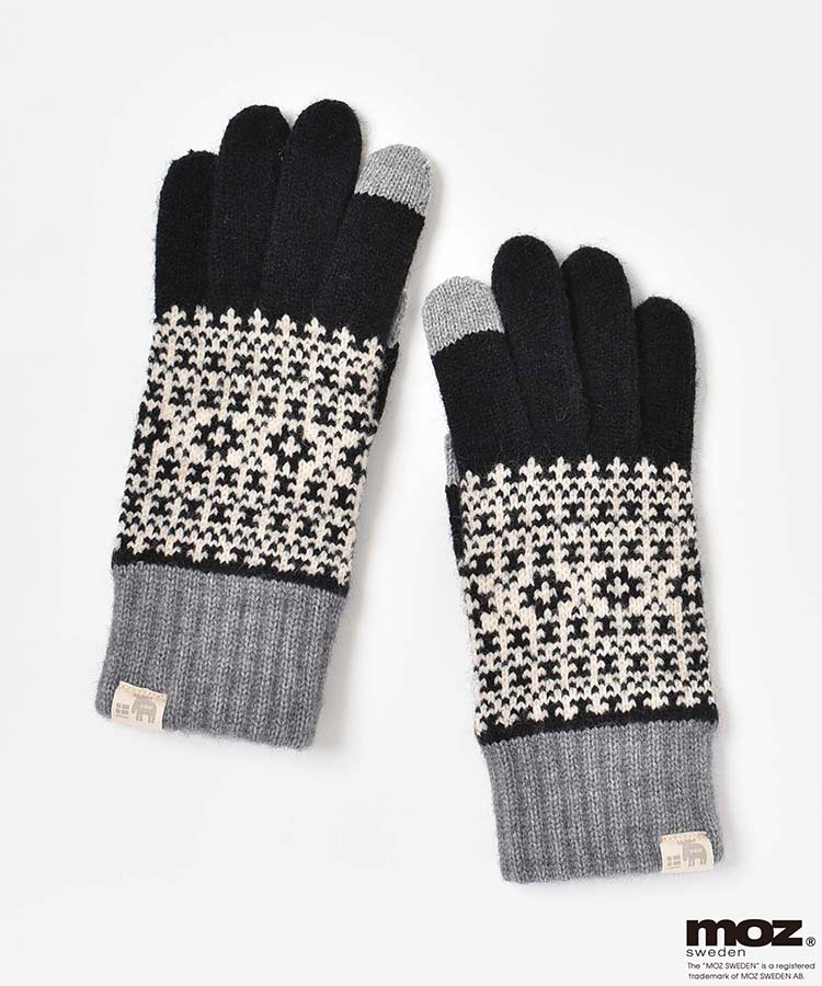 MOZスマホタッチ柄グローブ