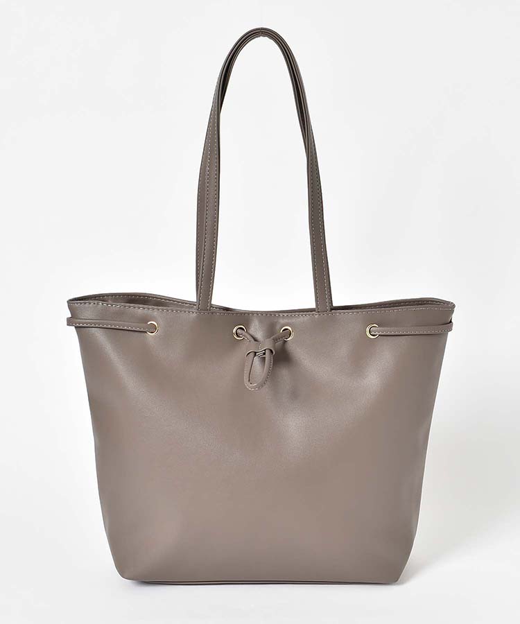 合皮フロントドロストトート