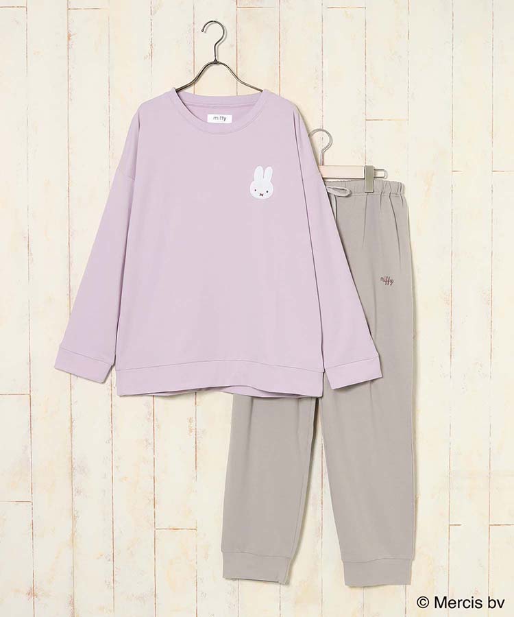 ミッフィーサガラミニ裏毛ルームウェア上下セット