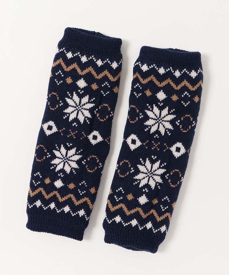 ノルディック柄レッグウォーマー