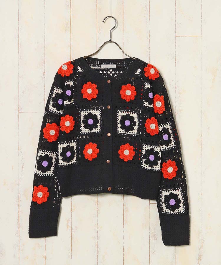 かぎ針カーディガン