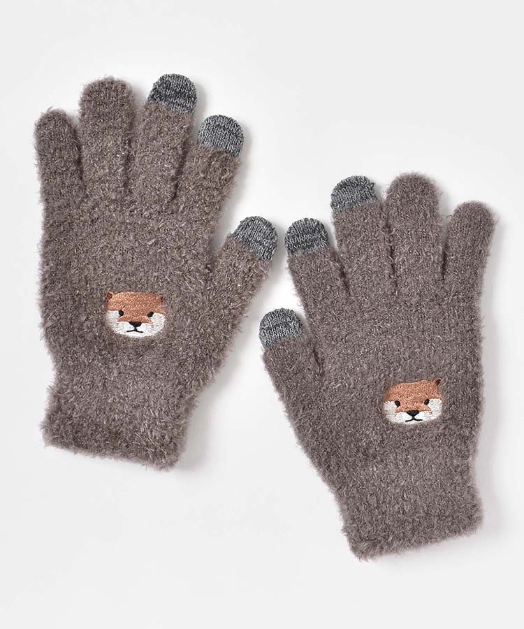 アニマル刺繍グローブ