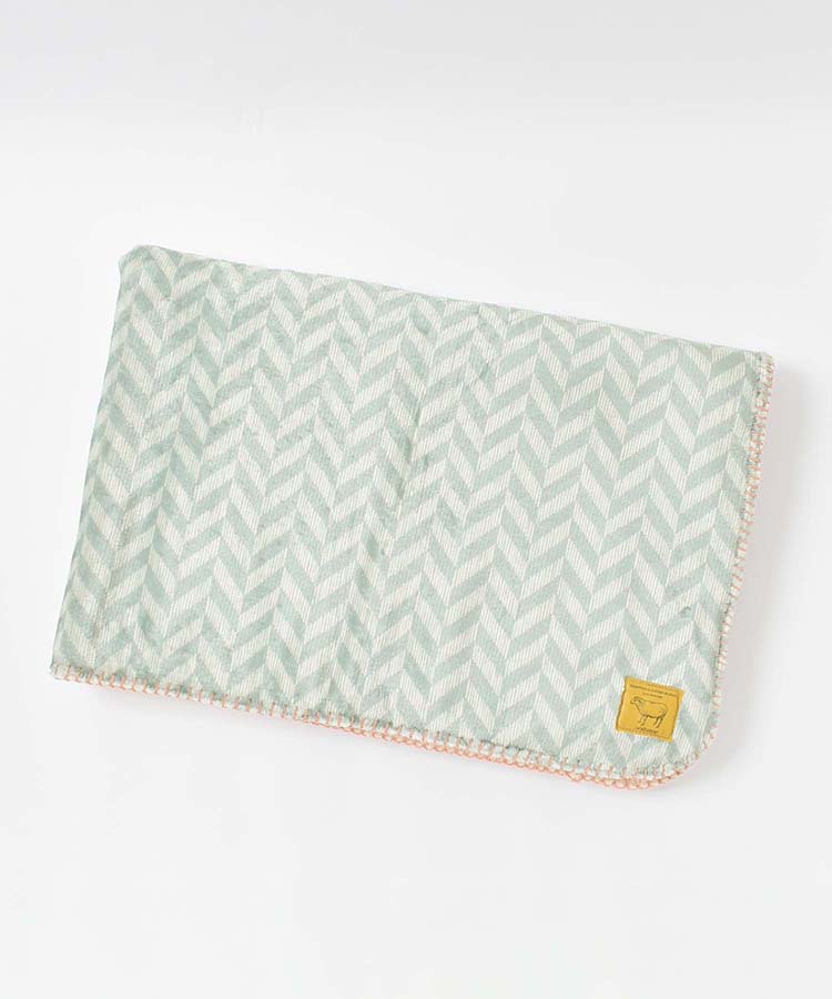 andsomeヘリンボーン柄ブランケット