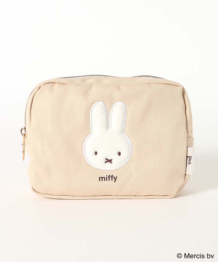 BRUNA FLUFFY APPLIQUEスクエアポーチ