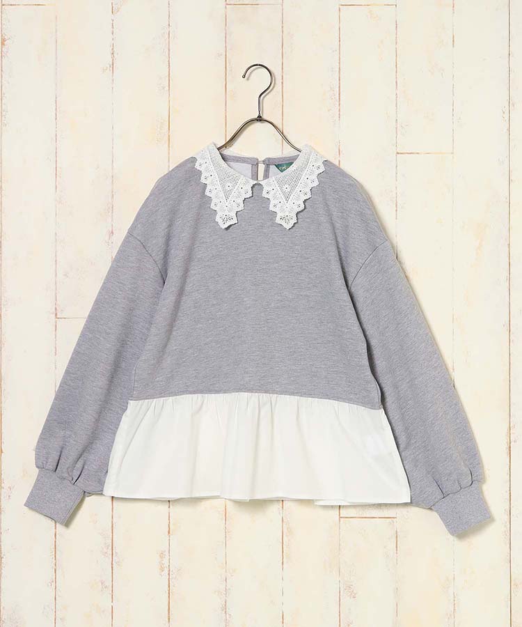 le petaleレースカラープルオーバー